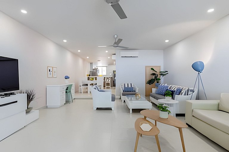 Hermosa y Moderna Casa Frente al Mar WIFi y Kayak