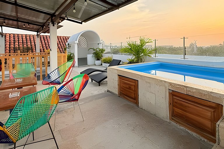 La Domínica, Hip Old Town Villa w/Rooftop Pool